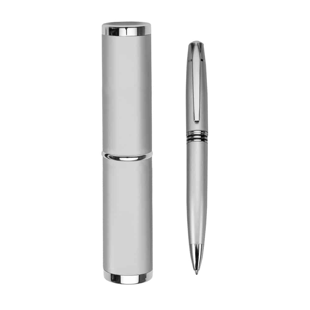 Caneta Metal Com Estojo Prata 11283 1574694408