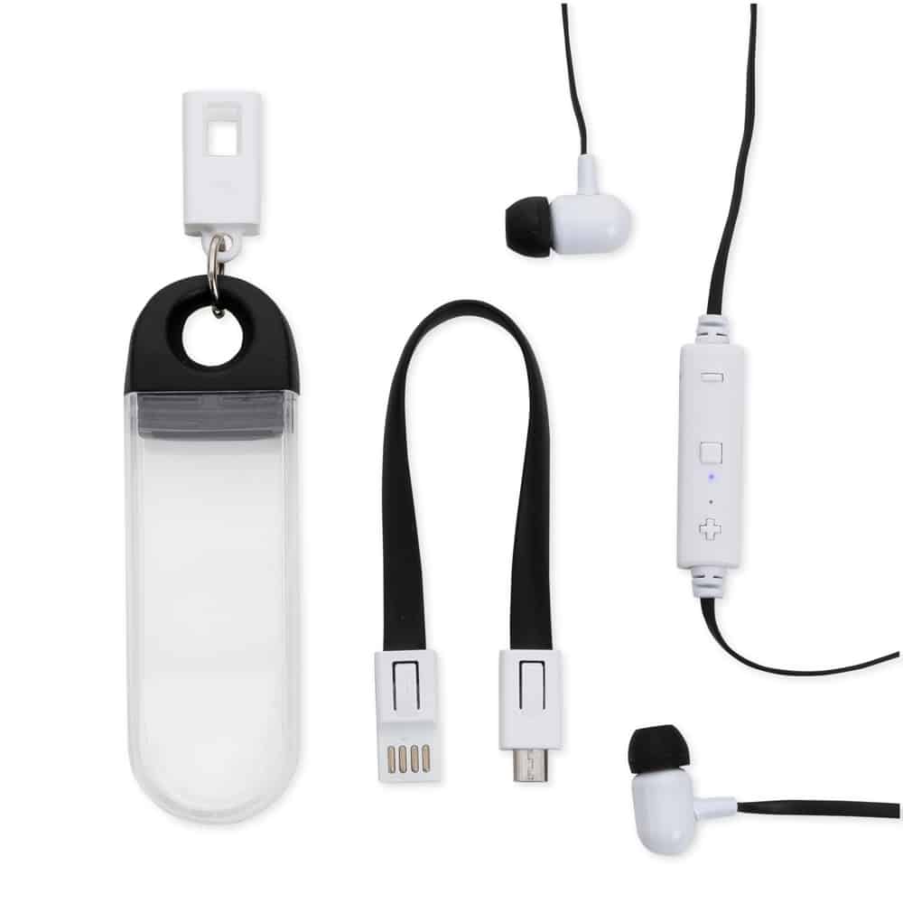 Fone De Ouvido Bluetooth Com Estojo E Cabo Para Recarga 247D4 1593719650