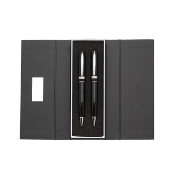 Kit caneta e lapiseira de metal PRETO 9666 1556918420