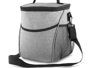 Bolsa Térmica 12 litros de nylon poliéster (cinza)