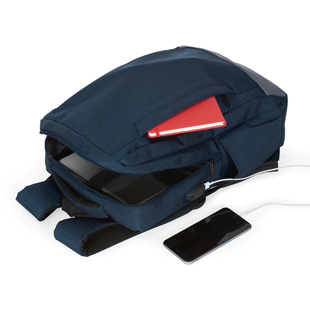 Mochila De Nylon Usb - Imagem 3