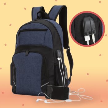 Mochila Para Notebook Com Saída Usb E Fone De Ouvido