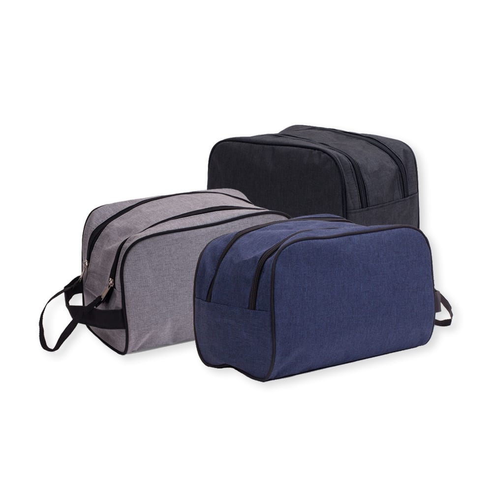 Necessaire Poliéster Com Zíper Duplo - Imagem 2