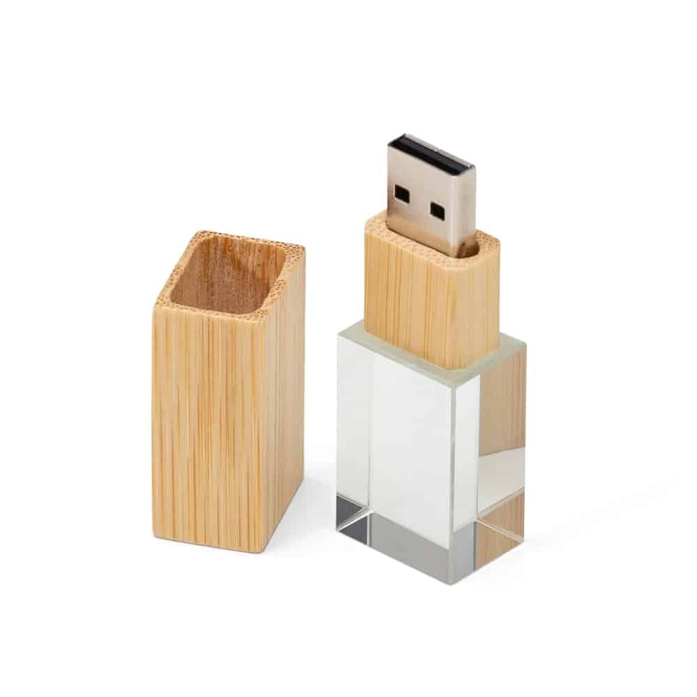 Pen Drive Cristal Bambu 4Gb 8Gb 9947D1 1561645523