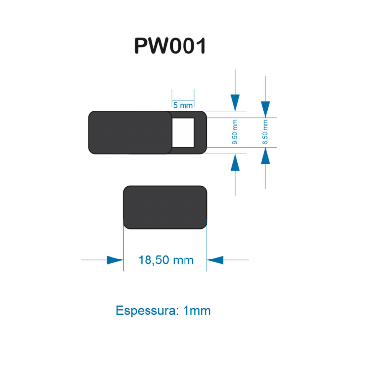Protetor De Webcam 1 8X0 9Cm 1418D3 1572015490