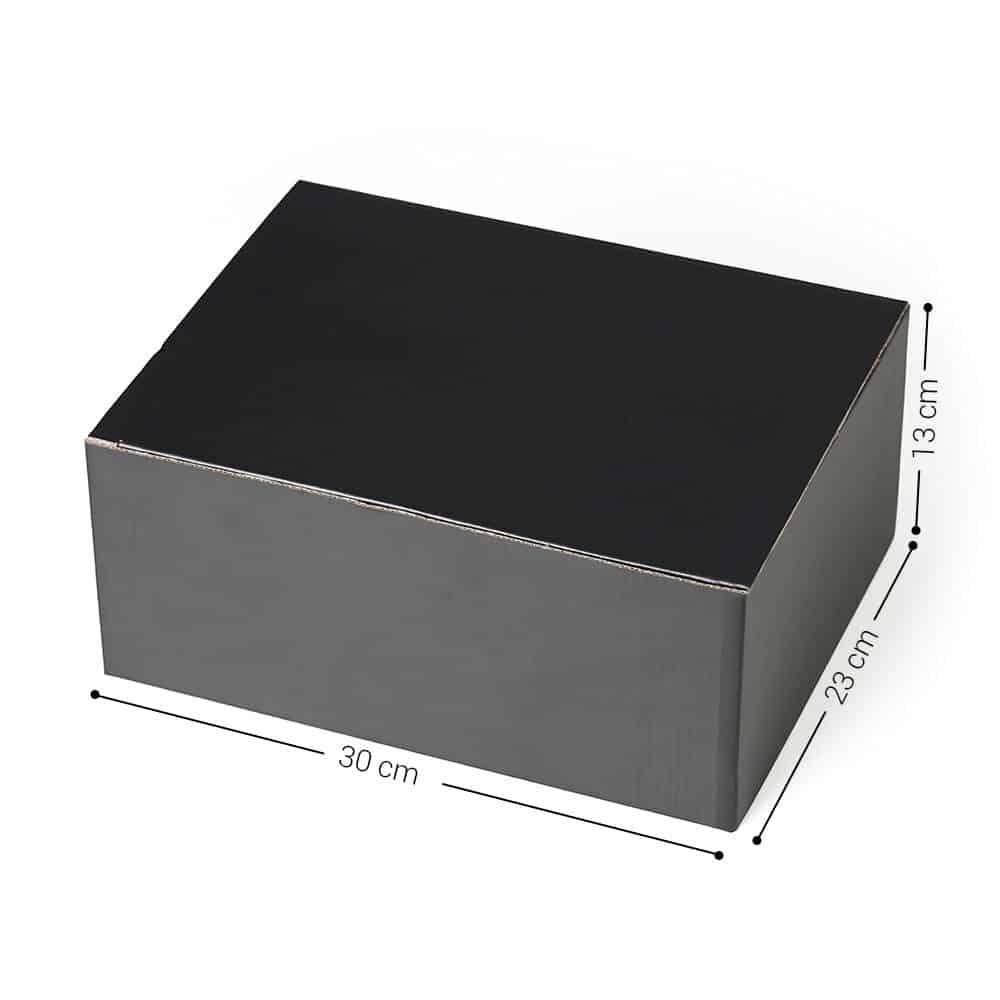 Caixa Para Presente Em Papelao Preto Fosco Com Fundo Automatico 269D2 1636573918