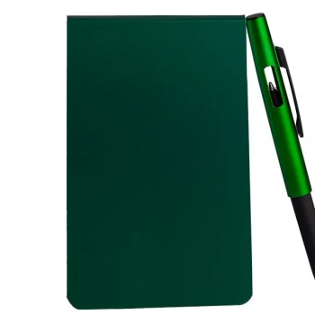 bloco para anotacoes com caneta verde 20285