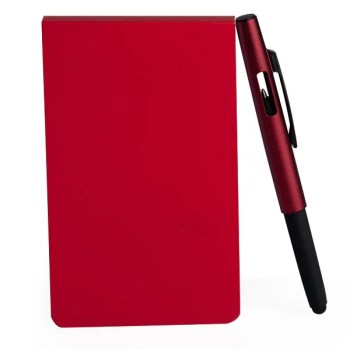 bloco para anotacoes com caneta vermelho 20284
