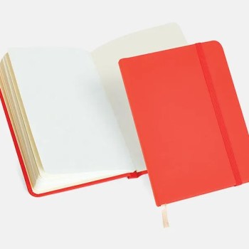 caderneta p anotacoes 17x12 cm vermelha 80 folhas 10292
