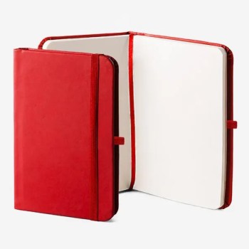 caderneta p anotacoes 21x14cm vermelha 80 folhas 12401