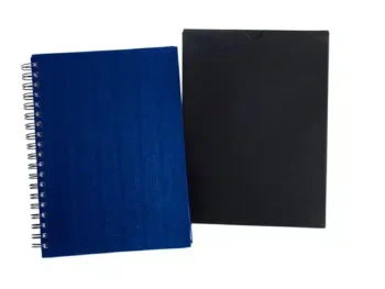 caderno pautado com wire o azul 235x18cm 100 fls 20548