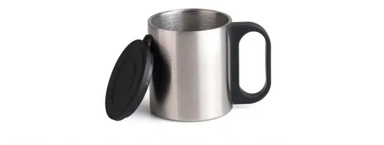 Caneca Em Aco Inox Com Tampa 180 Ml 20282