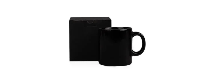 Caneca Em Ceramica Preta 270Ml 19656