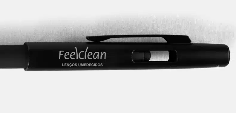 Caneta Esferografica Em Abs Com Tampa E Ponta Touch Preta 13279