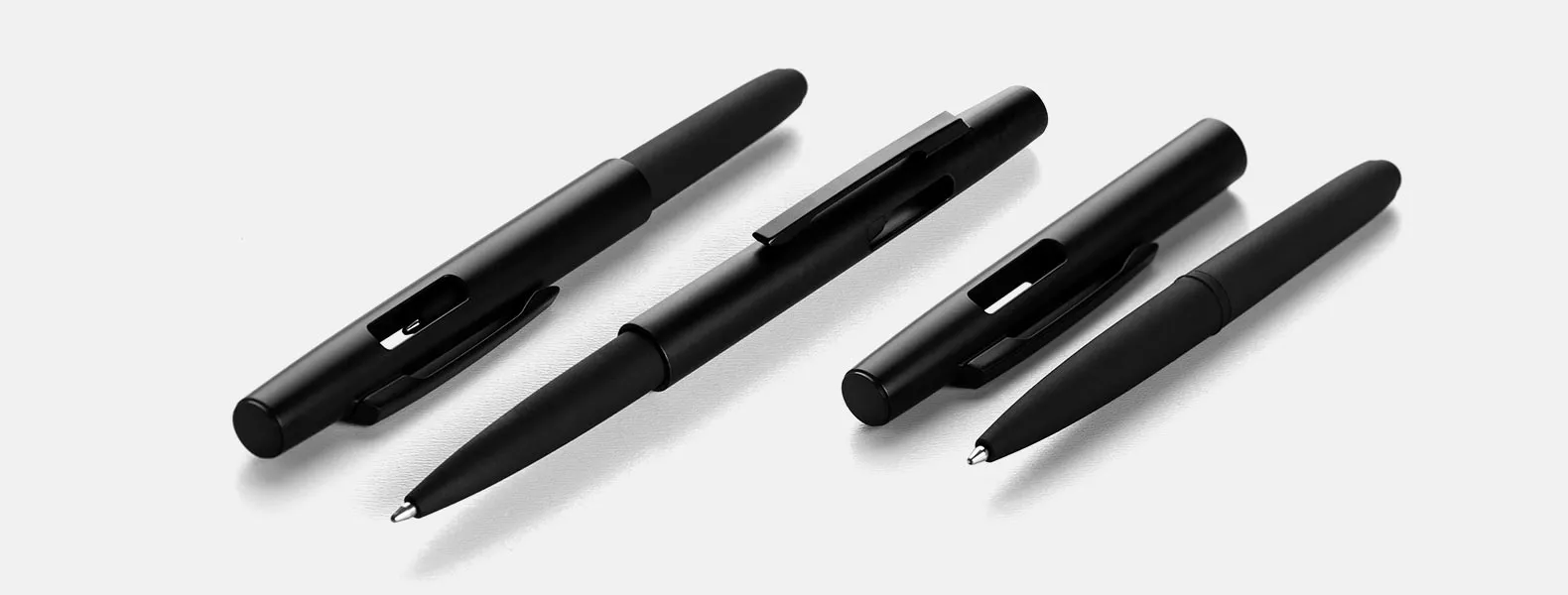 Caneta Esferografica Em Abs Com Tampa E Ponta Touch Preta 9422