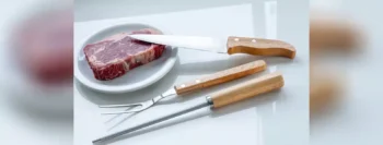 conj de garfo faca e chaira em madeira 3 pcs 19014