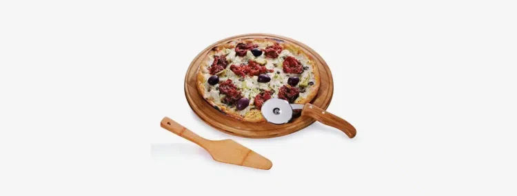 Conj Para Pizza Em Bambu Napoli 35 Cm 3 Pcs 19687