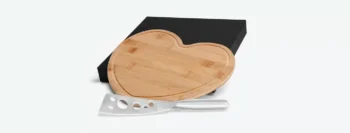 conj para queijo em bambu inox 2 pcs 17224