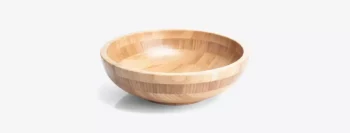 cumbuca redonda em bambu de 400ml 18021