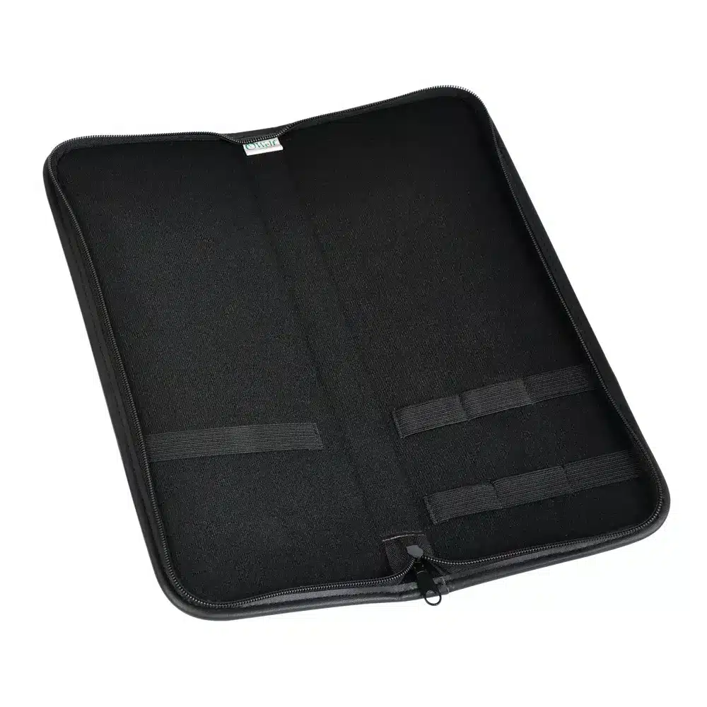 Estojo Em Material Sintetico Preto Para 3 Pecas 3750