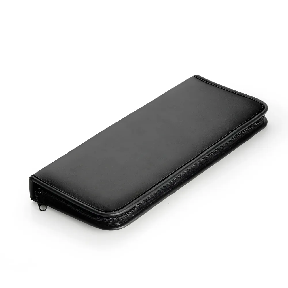 Estojo Em Material Sintetico Preto Para 3 Pecas 3751