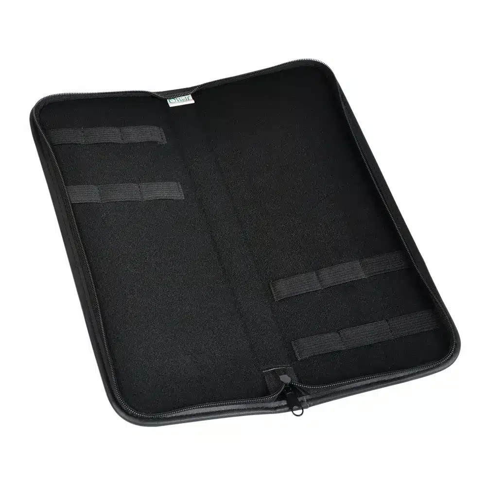 Estojo Em Material Sintetico Preto Para 6 Pecas 3754