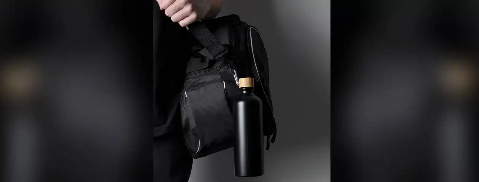 Garrafa De Aluminio Preta 1 Litro 20621