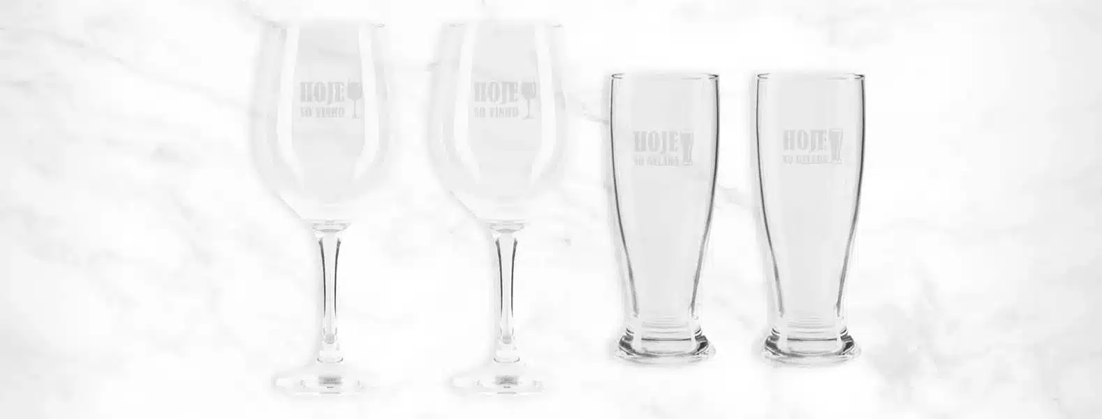 Jogo De Copos De Vidro P Vinho Cerveja 4 Pcs 17511