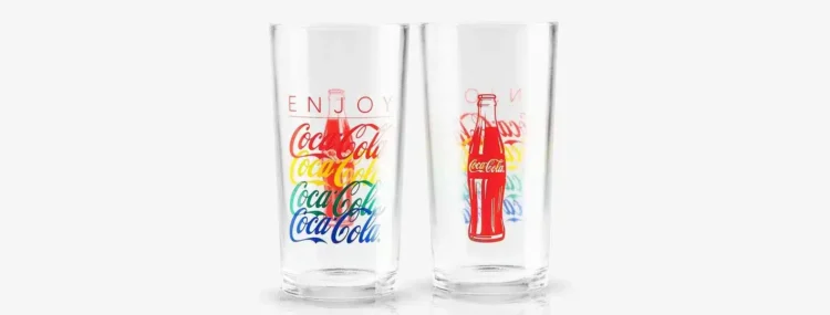 Jogo De Copos Vidro 390 Ml Coca Cola Summer 2 Pcs 16652