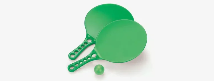 Jogo De Raquetes Em Polipropileno Verde 3 Pcs 10491