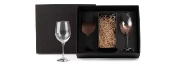 jogo de tacas de vidro p vinho 2 pcs nao acompanha a garrafa 20437