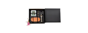 kit bandeja aromatizador e acessorios 4 pcs orquidea 21067