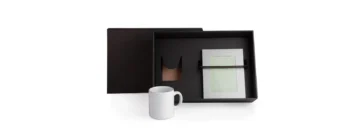 kit caneca em ceramica branca e porta retrato em aluminio 2 pcs 20348