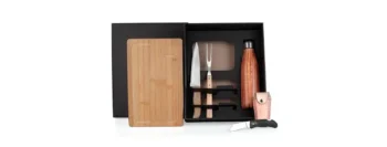 kit churrasco com garrafa canivete e bainha 6 pcs 20178