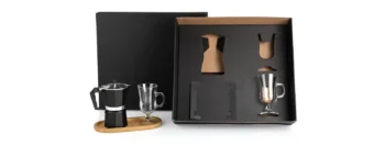 kit para cafe com cafeteira italiana 4 pcs 20050