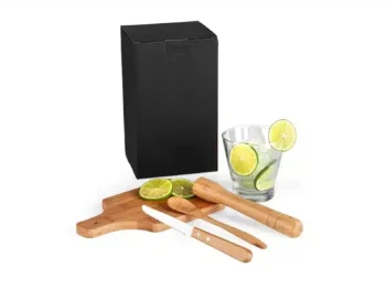 kit para caipirinha em bambu 035 l 5 pcs 19834