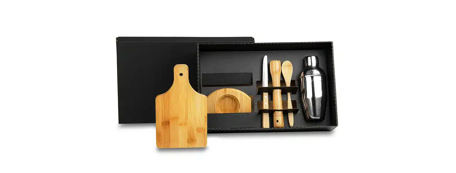 Kit Para Caipirinha Em Bambu Com Coqueteleira 6 Pcs 19883