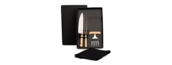 kit para churrasco com avental 4 pcs 19511