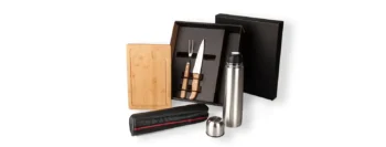 kit para churrasco com garrafa termica 5 pcs 19157