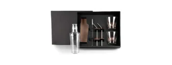 kit para drinks com coqueteleira 6 pcs 19808