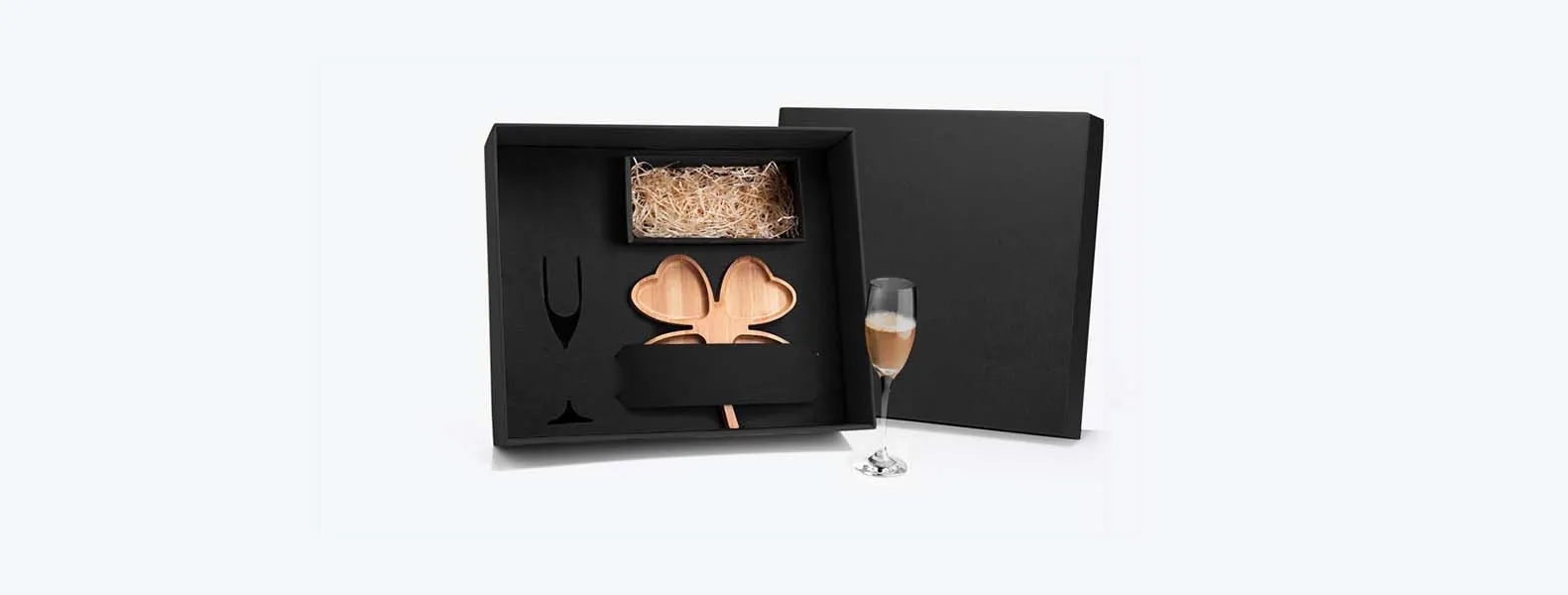 Kit Petisco E Champagne 2 Pcs Nao Acompanha Garrafa 17130