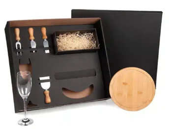 kit queijo e champagne 6 pcs nao acompanha garrafa 19154