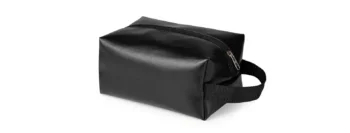 necessaire c alca em couro sintetico preta 20424