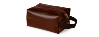 necessaire c alca em material sintetico marrom 20632