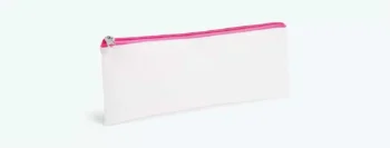 necessaire em nylon 210 resinado rosa 24x105cm 17742