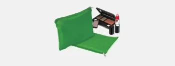 necessaire em nylon polyester verde 10588