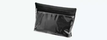 necessaire em oxford pvc preta 19x125cm 17764