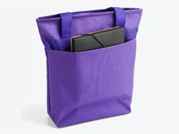 sacola com bolso externo em nylon 600 roxo 5l 15378